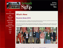 Tablet Screenshot of dartmouthsigep.com